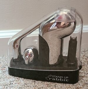 Rabbit Corkscrew Wine Opener Metrokane Stand Up Rabbit w/ Case Foil Cutter